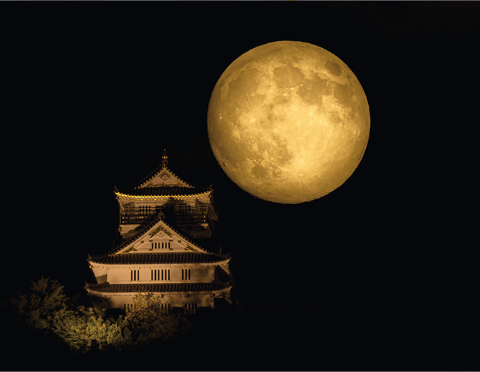 岐阜城と月（9月頃） イメージ
